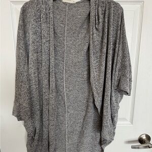 Painted Threads Heather Gray Knit Cardigan